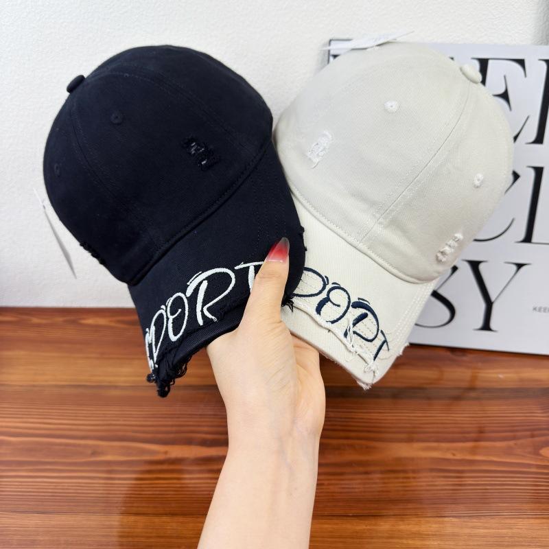 American Retro Washed Broken Spring And Summer Baseball Cap Female Cap Showing Small Face And High Quality