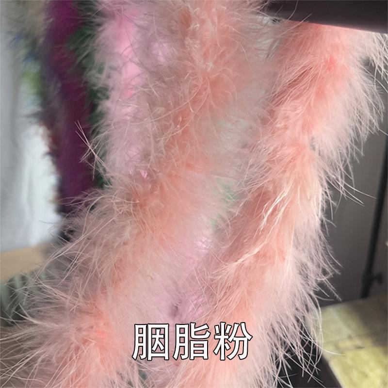 Color Encryption Thickened Feather Strip Diy Turkey Fluff Strip Wedding Decoration Clothing Skirt Accessories