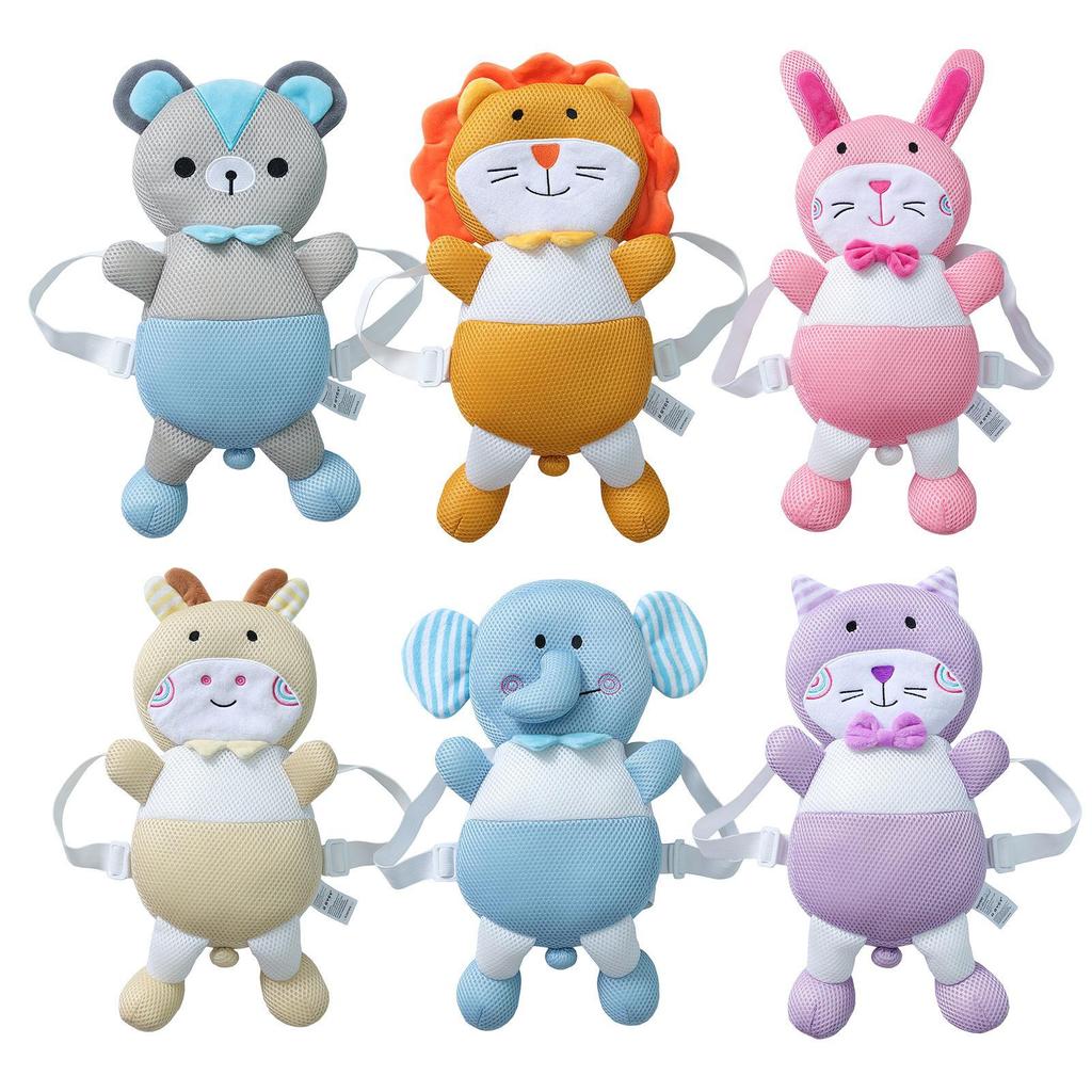 Baby Head Protector Backpack - Soft Velvet Baby Fall Back Head Protector For Walking