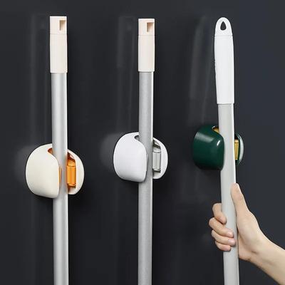 Wandmontiertes Mopp-Lagerregal Badezimmer-Strohhaken Bürsten-Besen-Aufhänger Hochwertiges Haushalts-Lagerregal für Zuhause Heißer Verkauf