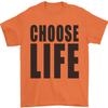 T-shirt Neon Stampata 'Choose Life' WHAM George Michael Rave Anni '80 '90 Unisex S-XXL