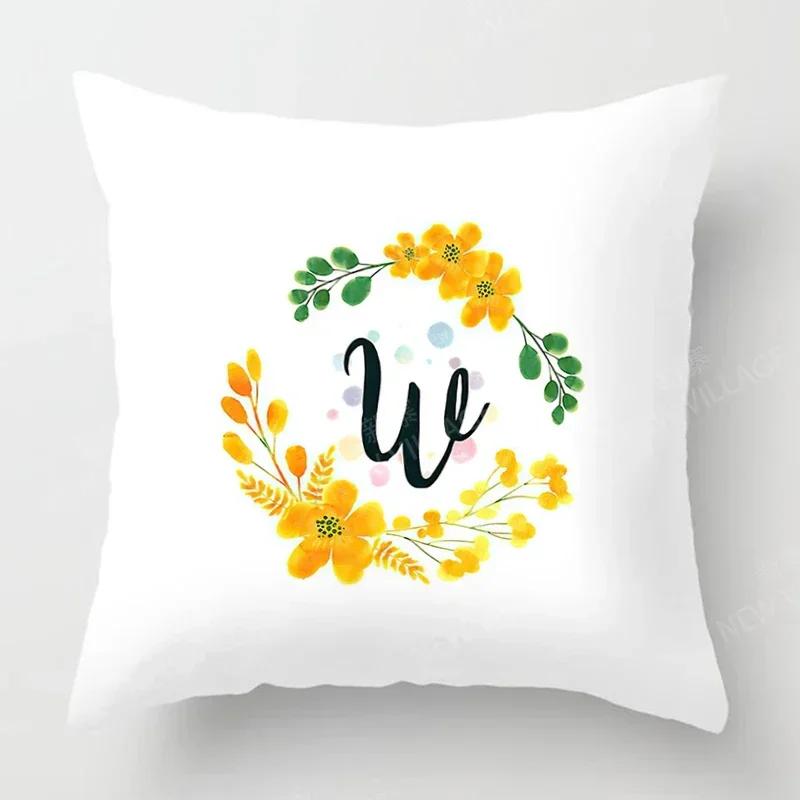 Nordic Fall Home Decor Autumn Throw Pillow Case Sofa Cushion Cover Modern  Letter