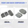 Unifizz 1 Set Center Console Armrest Cover Front Door Cover Armrest Cover Pad Replacement Microfiber Leather for Honda Pilot 2009 2010 2011 2012 2013