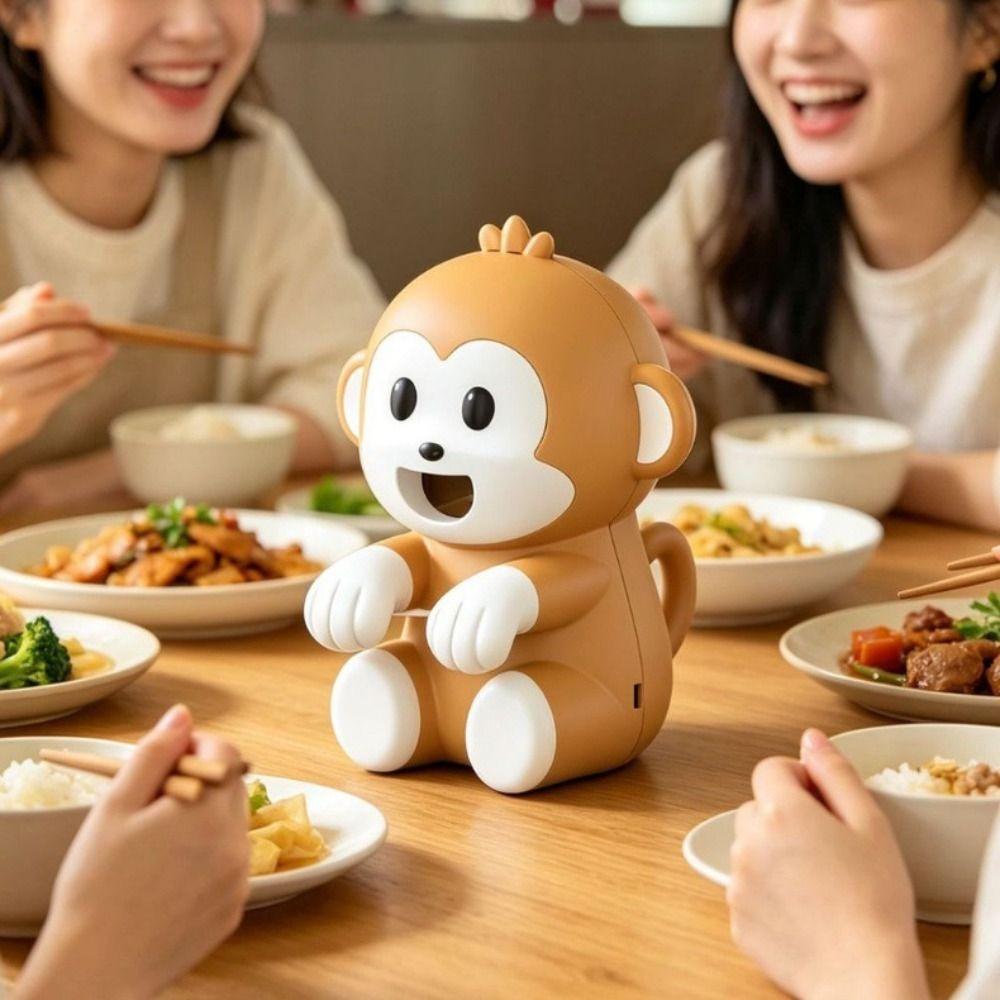 USB Rechargeable Food Cooling Fan Cute Cartoon Design Hanging Cooling Tool Travel Use