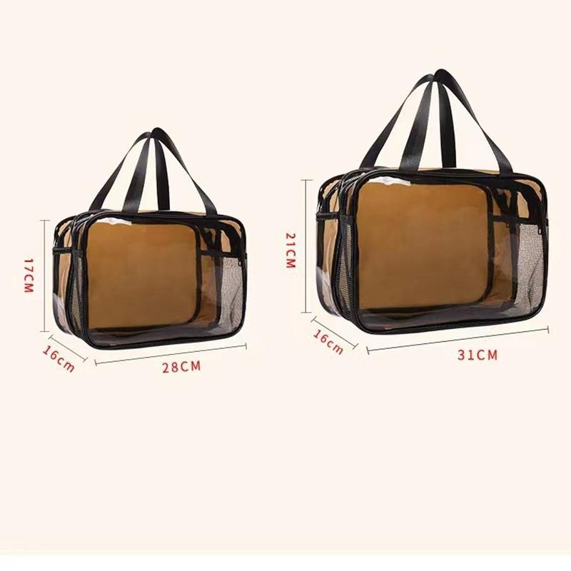 Neue Trocken-Nass-Trennung Waschtasche, Wasserdichte Transparente Tasche, Kosmetiktasche, Wesentlicher Organizer für Schwimm- und Fitness-Toilettenartikel