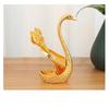 6Pcs Zinc Zinc Zinc Alloy Luxury Dessert Utensils with Swan Shaped Base Dessert Spoon  Kitchen