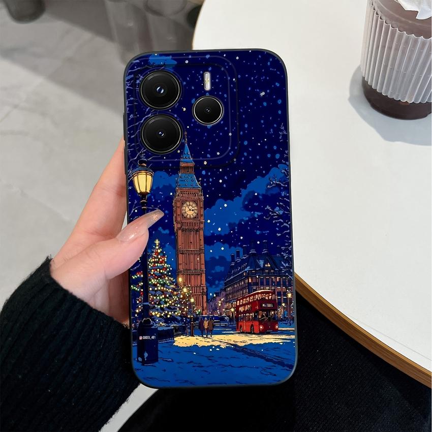 New Cover For Redmi Note 14 14Pro 14 Pro+ 14S Phone Case Lovely Heart Patterns Premium Protection Housing For Note14ProPlus Soft Liquid Silicone Shell