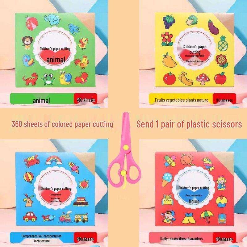 Kids' Origami and Craft Paper Set for Beginners - DIY Cardstock for Elementary and Kindergarten Creativity