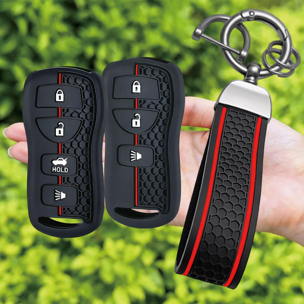 For Nissan X-trail T30 Frontier Murano Armada Versa Altima Sentra Tiida for Infiniti FX 35 QX56 JA60 Silicone Car Key Case Cover