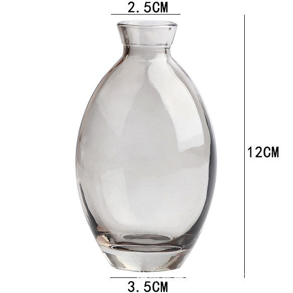 Classic Creative Vase Top Quality Glass Transparent Hydroponic Vase Living Room Flower Vase Home Decoration