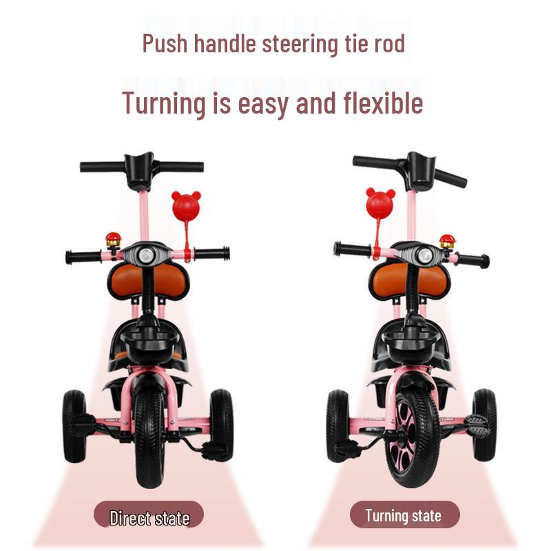 Children's Large Pedal Tricycle for Ages 1-6