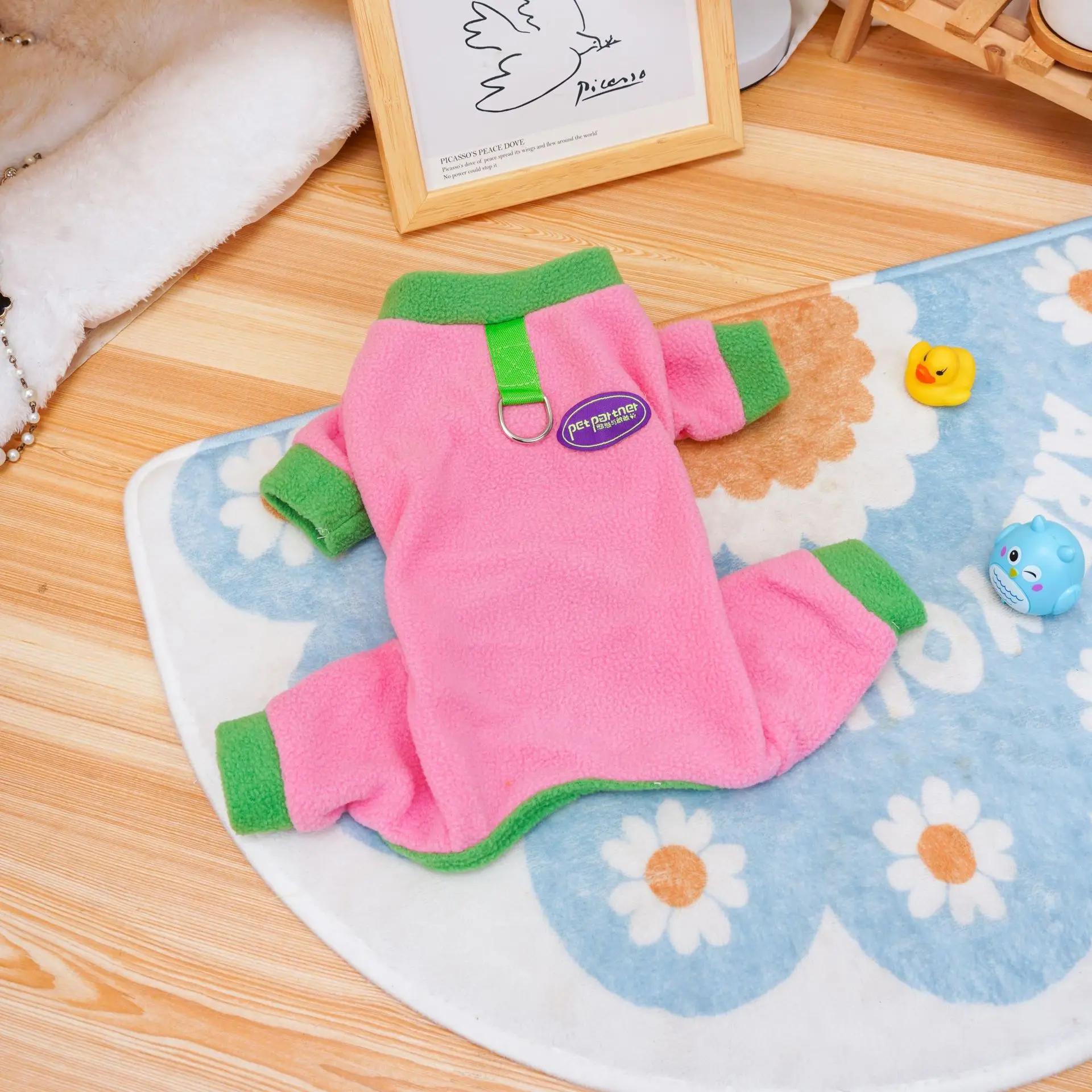 

Контрастные брюки осень-зима для четвероногих питомцев, комбинезон для маленьких собак, контрастная куртка в стиле пэчворк для плюшевого мишки, маленькая собака XXL