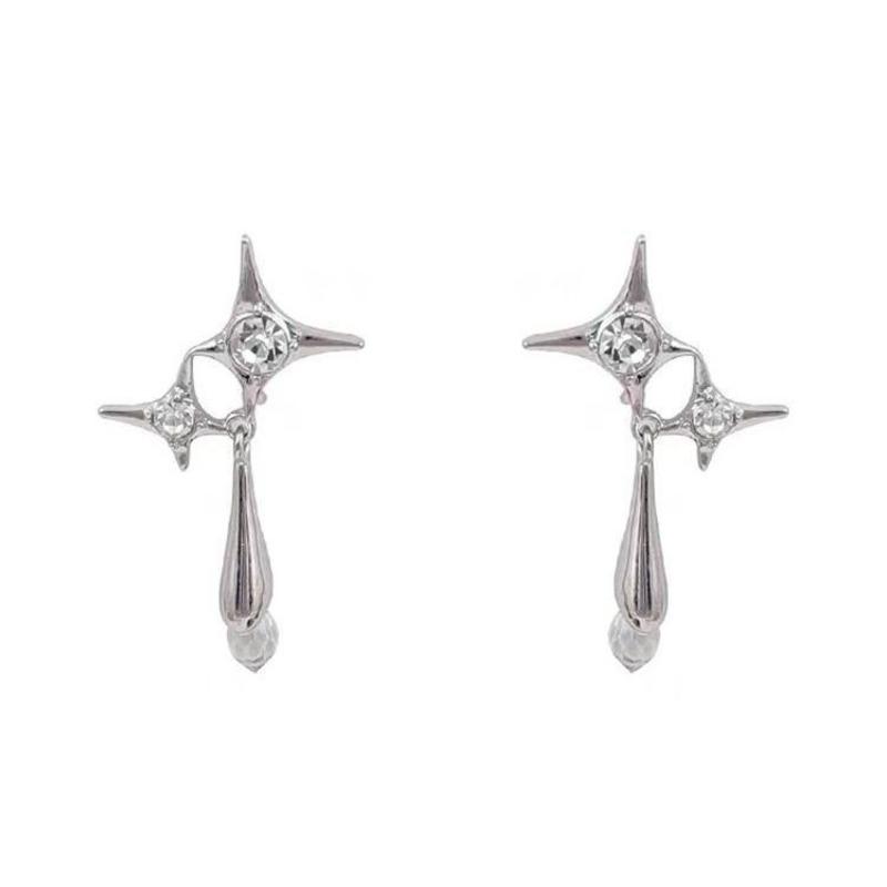 Nouvelles Boucles d'Oreilles Pendantes en Cristal de Luxe 2023 Nouveau Design Tendance Boucles d'Oreilles Pendantes Étoile Pour Femmes Bijoux de Fête de Mode Féminine Brincos Cadeaux