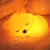 Dimmable Function Little Cartoon Night Light 3 Level Brightness Sleeping  Night Lamp  Sleeping Time