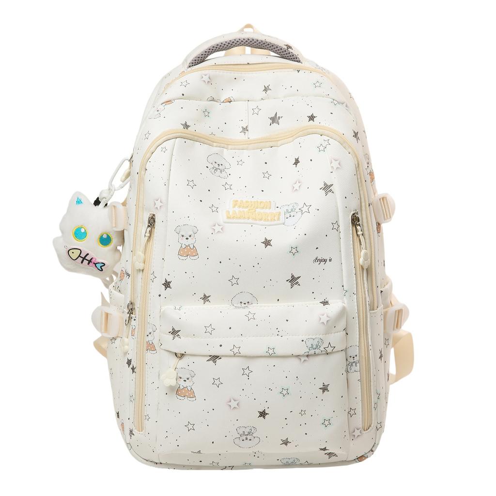 Schoolbag High Value Backpack Small Fresh Sweet Junior High School College Student Schoolbag Large Capacity Casual Versatile Backpack