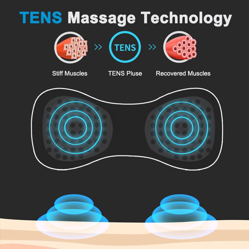 Ems Neck Massager Tens Electric Cervical Vertebra Massager Body Stretcher Patch Pulse Muscle Stimulator For Body Arm Leg Massage