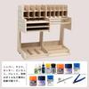 G GO HO Model Workbench Paint Rack, Tool Storage Rack, Assembled, Paint Shelf, MDF Material, Model Tool Storage, Plastic Model Tool Storage, Efficient