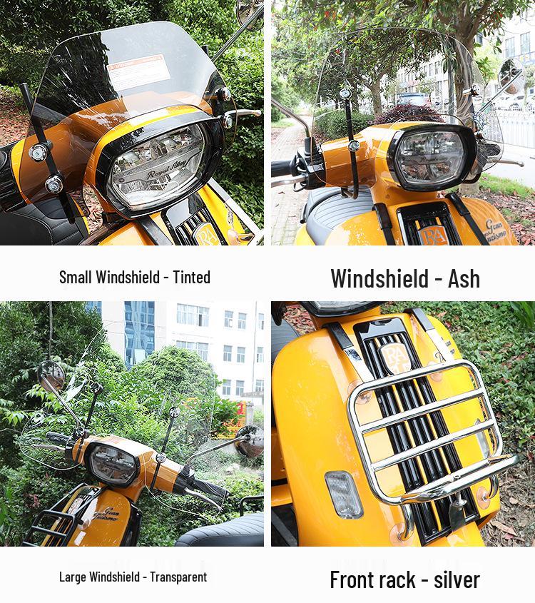 Applicable Orange Label GT150 Retro Motorcycle Windshield