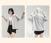 Women's Anti-UV Ice Silk Hooded Windbreaker - Breathable, Elastic, and Sun-Protective Summer Jacket for Climbing