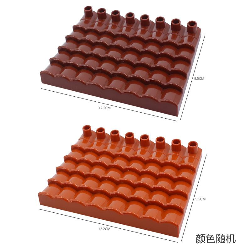Big Particles Building Blocks Castle Scene Accessories Houses Roof Wall Compatible Large Bricks Educational Toys For Kids Gifts