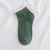 New Sweet Streetwaer Short Solid Candy Color Lace Socks Cotton Socks Hosiery Ruffles Women Socks