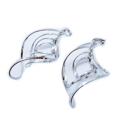 [R7024] - Stříbrné designové sponky 'Choreografie' - 10 cm
