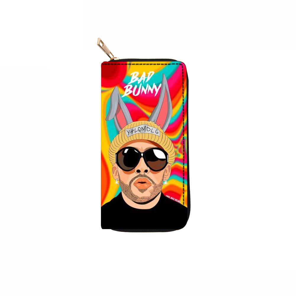 

Мультяшный кошелек на длинной молнии с кроликом, кошелек-клатч