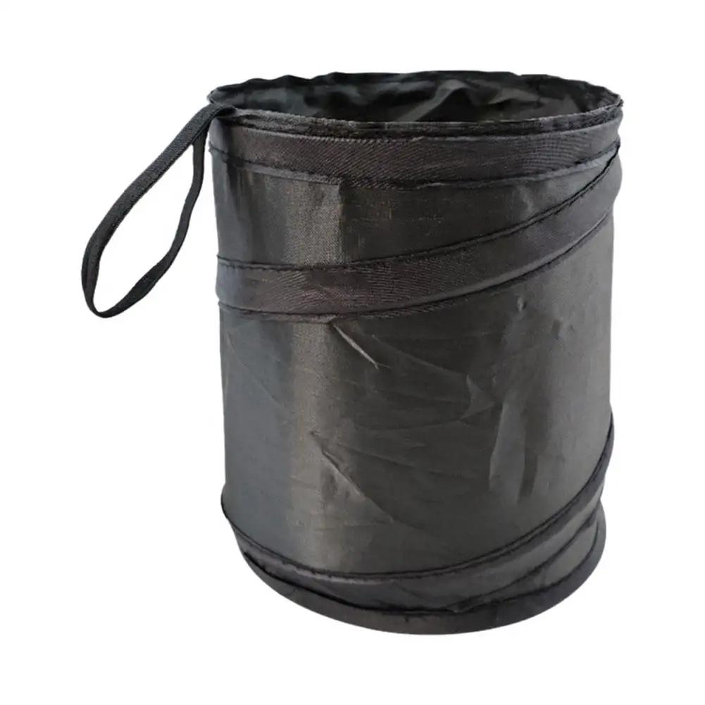 Collapsible Black Car Trash Can Pack Trash Bag Rubbish Waste Bin For Little Leak Proof Car Cooler Bag Garbage Bag Wastebask P1N7