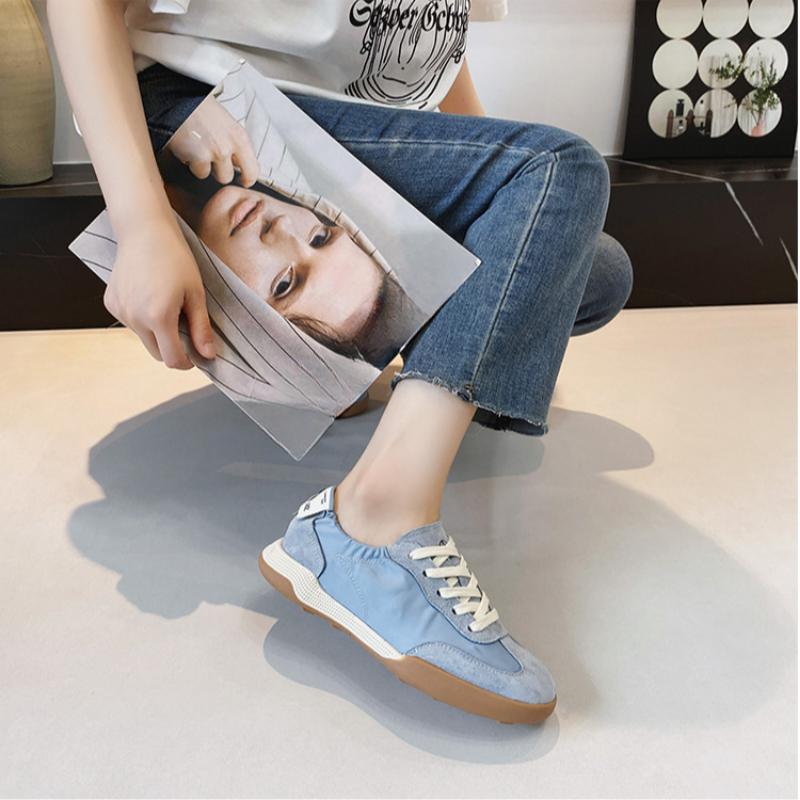 Summer Genuine Leather Casual Sports Forrest Gump Shoes White Shoes Women's German Training Shoes