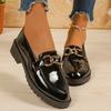 New Plus-size Women's Metal One-foot Flat Shallow Shoes