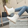 Fashion Short Tube Women Wear Non-slip Water Shoes New Rain Boots Kitchen Rubber Shoes Water Boots