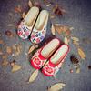 Floral Embroidered Summer Flat Slippers for Women