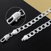 925 Sterling Silver Necklace For Men's Women 16/18/20/22/24/26/28/30 Inches Classic 6MM Chain Jewelry Wedding Christmas Gifts