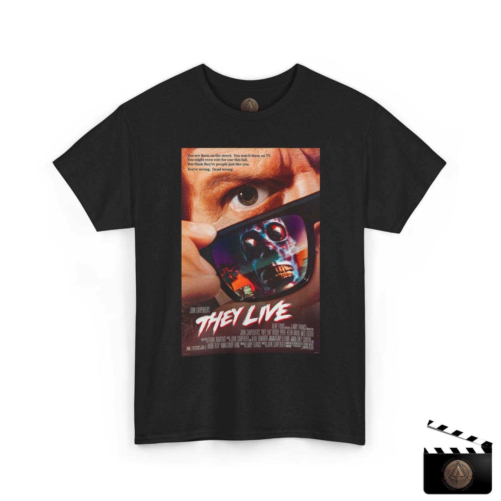 

They Live Movie Poster Retro T shirt For Men & Women 4XL