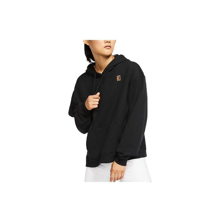 (WMNS) Nike Court Heritage Tennis Hoodie Black Women s AV0767-010 XL