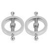 Metal Nipple Rings Adjust Size Rust Proof Punching Free Nipple Clamp Rings for Men and Women