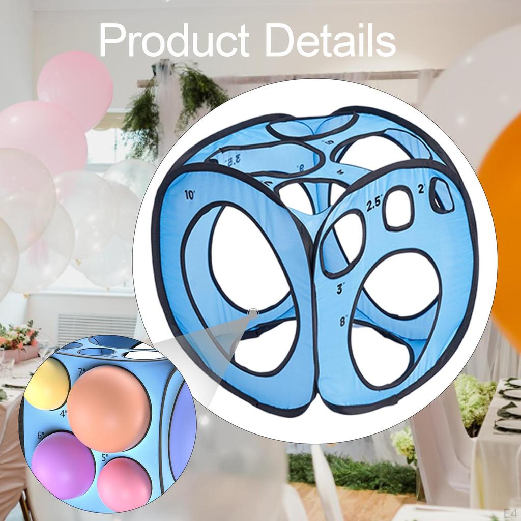 Balloon Sizer Box Size Measurement Repeated Use Wedding Decoration Arch Lightweight Oxford