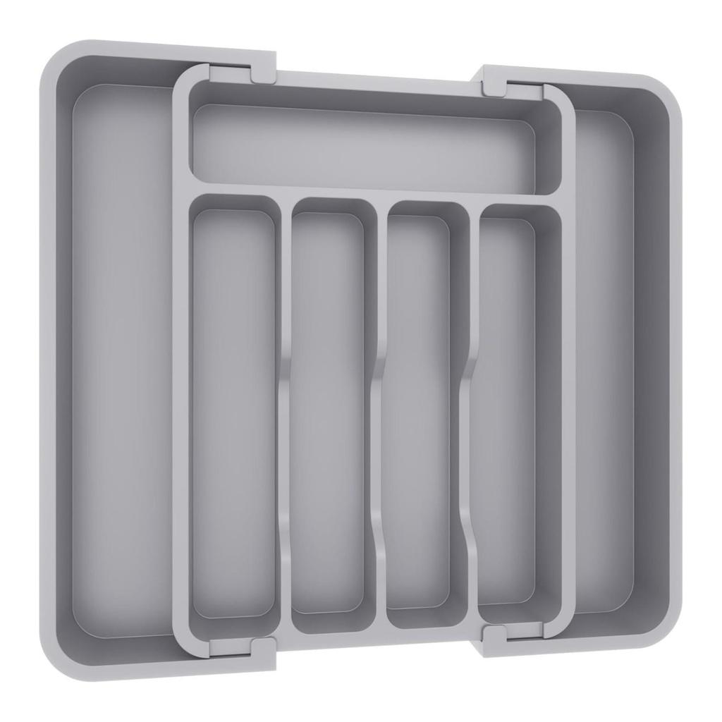 Expandable Multifunctional Silverware Divider and Storage Box for Kitchen Drawer