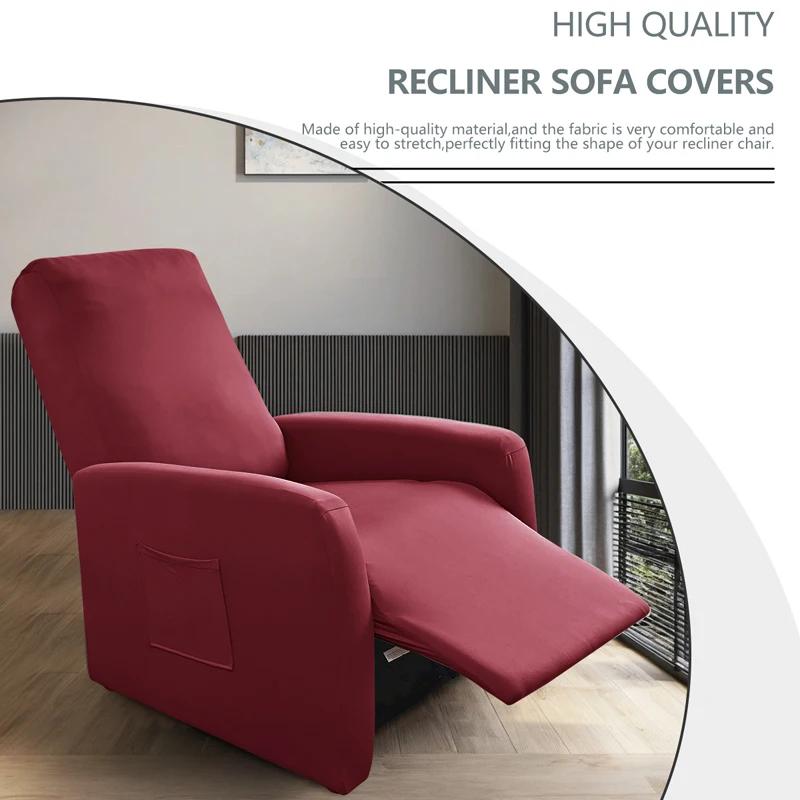 1pc Waterproof Recliner Sofa Cover Non-slip Sofa Covers For Living Room Single Sofa Chair Couch Cover Home Armchair Covers