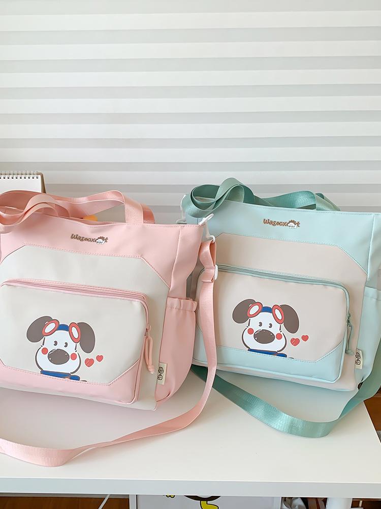 Autumn Cartoon Puppy Ears Single Shoulder Women's Bag - Large Capacity for Students