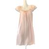 Girly lace short-sleeved nightgown women's summer with chest pad pure desire wind loungewear women's imitation silk ice silk pajamas women's summer