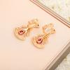 New Hot Brand Vintage Zircon Earrings for Women Luxury Jewelry Fashion Designer Eardrop Pure 925 Sliver Party Clip Earrings
