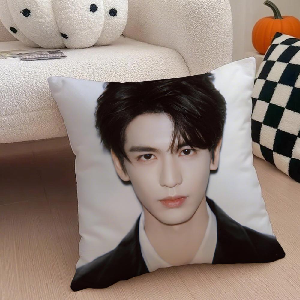 Handsome Versatile Chinese Actor ZZhangLingHe Cushion Cover Throw Pillow Cover Hidden Button Durable Polyester Chair Cushion