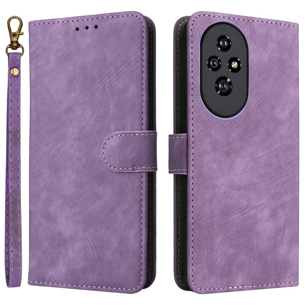 For Honor 200 5G Case PU Leather RFID Blocking Card Slots Wallet Phone Cover