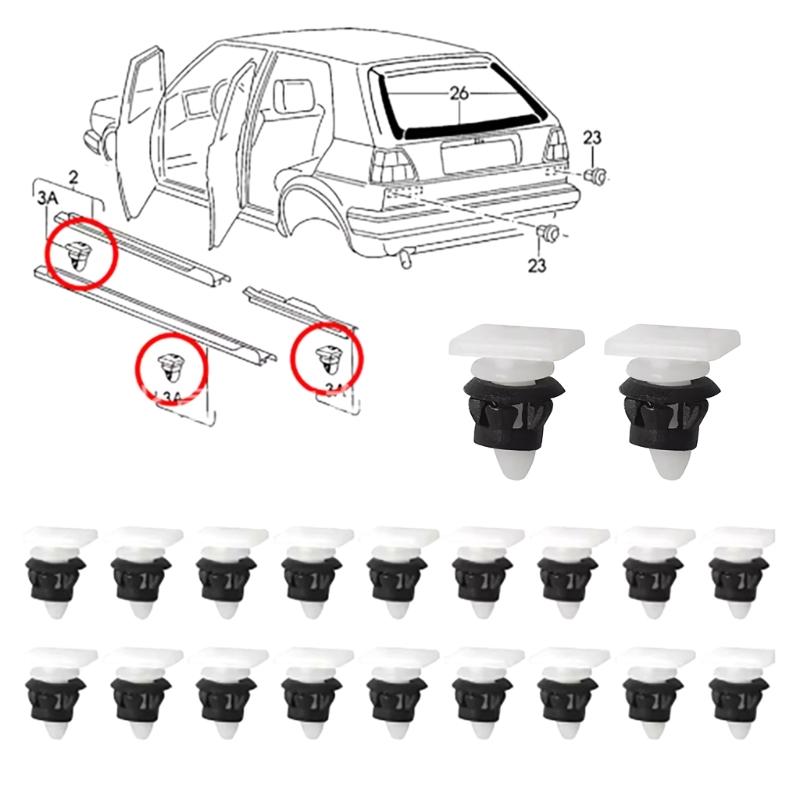 Automotive Accessories for Vehicle Car Door Moulding Clips Grommets 191853577A Door Sill Scuff Plate Panel Trim Clips