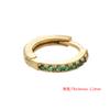 ZHUKOU high quality 13x14mm crystal earrings for women summer jewelry accessories fashion Gold earrings model:VE82