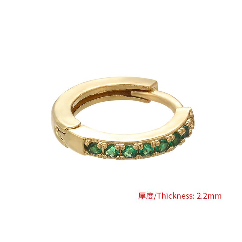 ZHUKOU high quality 13x14mm crystal earrings for women summer jewelry accessories fashion Gold earrings model:VE82
