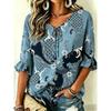 Fresh Breathable Half Sleeve Casual Blouse, Loose Slimming Version, Light Comfortable Summer Outerwear