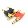 4mm Gold Plated Double Row Banana Plug Connector