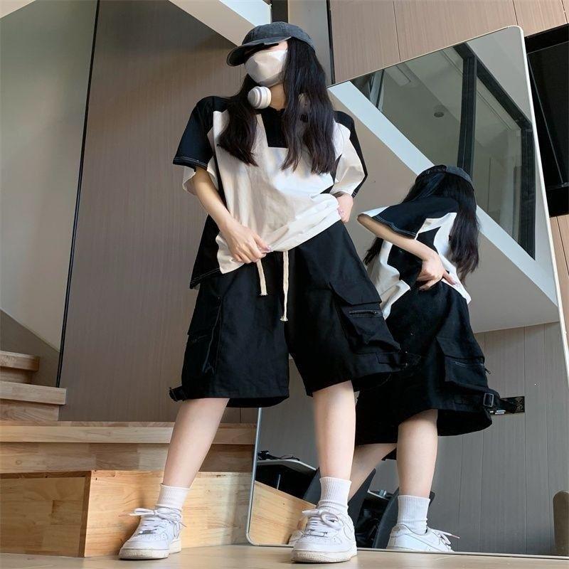 Unisex Summer Hip-Hop Casual Workwear Shorts - Loose Fit and Versatile
